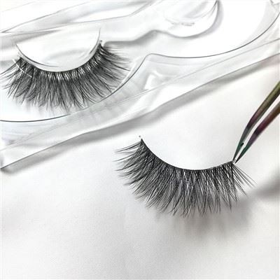 3D natuurlijke wimpers doorzichtige band