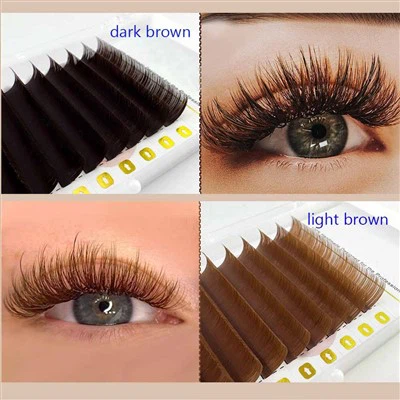 donkerbruine wimpers